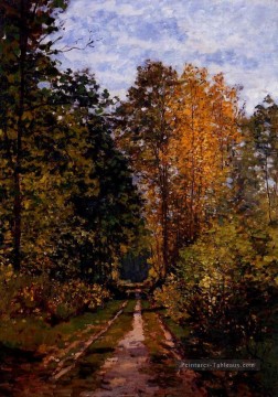 Chemin dans la forêt Claude Monet Peinture à l'huile